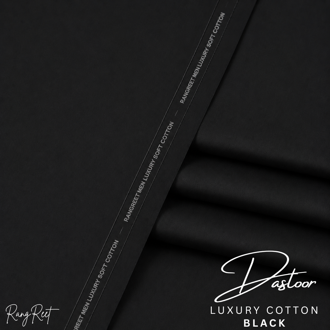 Black-Dastoor Luxury Soft Cotton