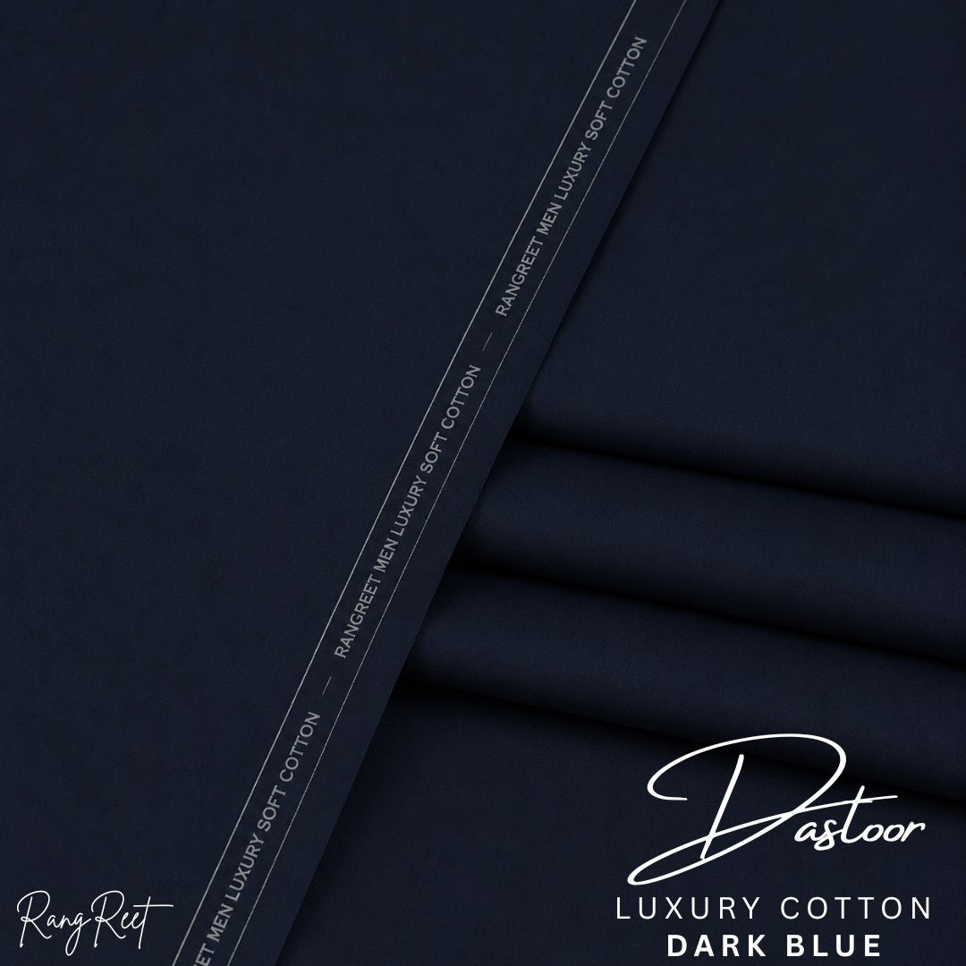 Dark Blue-Dastoor Luxury Soft Cotton