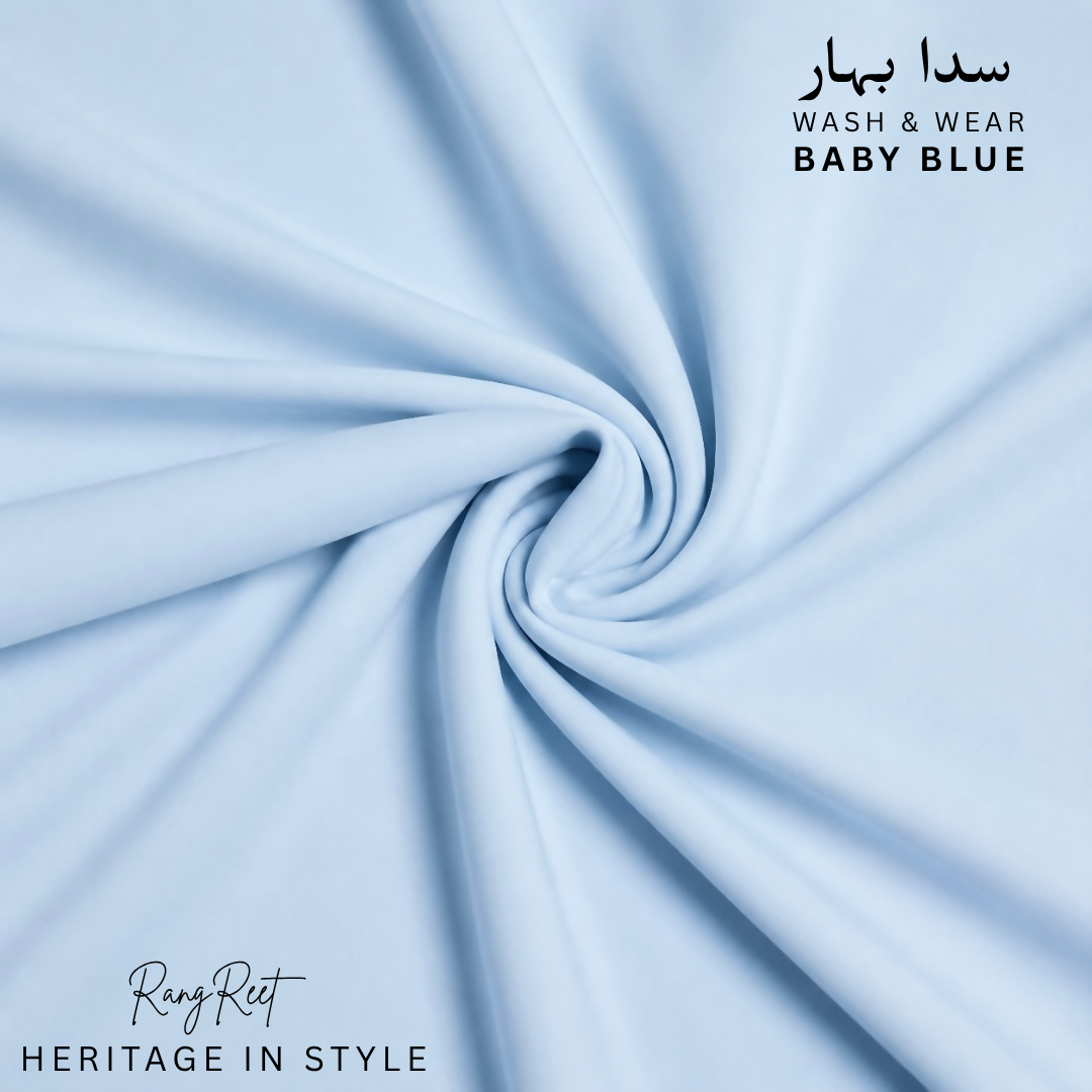 Baby Blue-Sadabahaar Wash & Wear