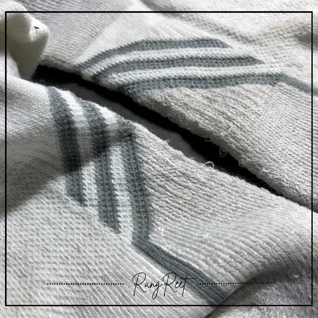 White Stretch Cotton Sports Socks image 2