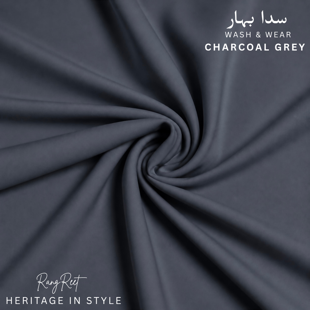 Charcoal Grey - Sadabahaar Wash & Wear
