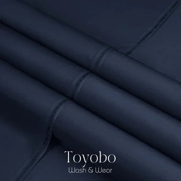 Blue - Toyobo Korean - Blended Fabric image 0