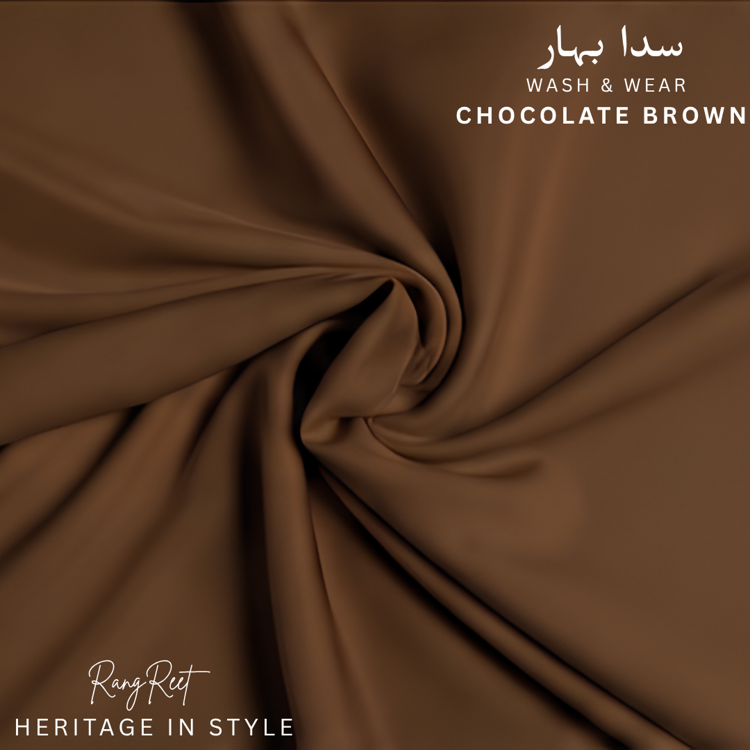 Chocolate Brown - Sadabahaar Wash & Wear