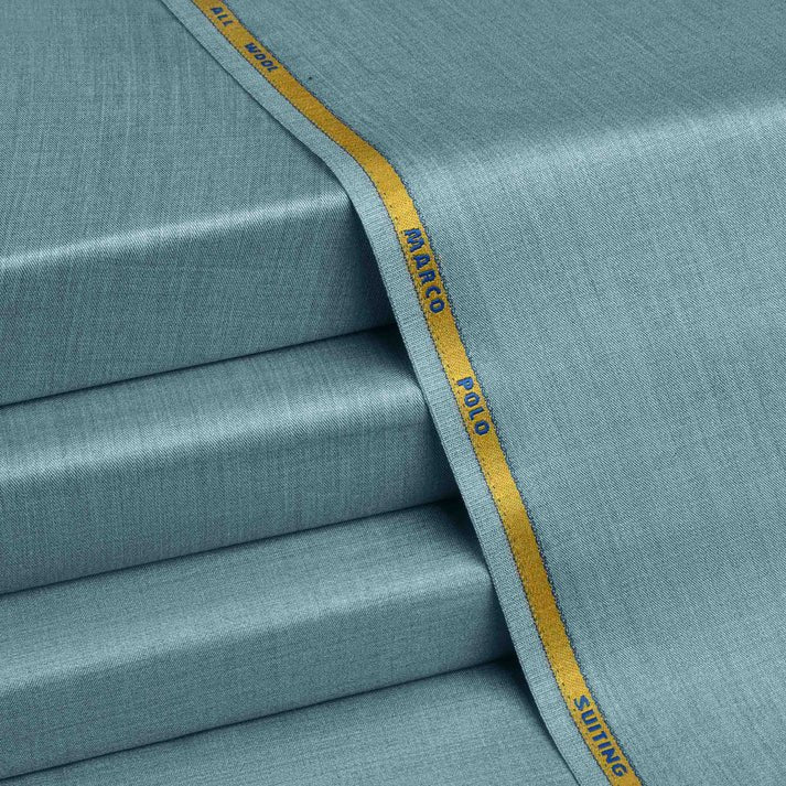 Aqua Blue - Marco Polo - Winter Fabric image 0