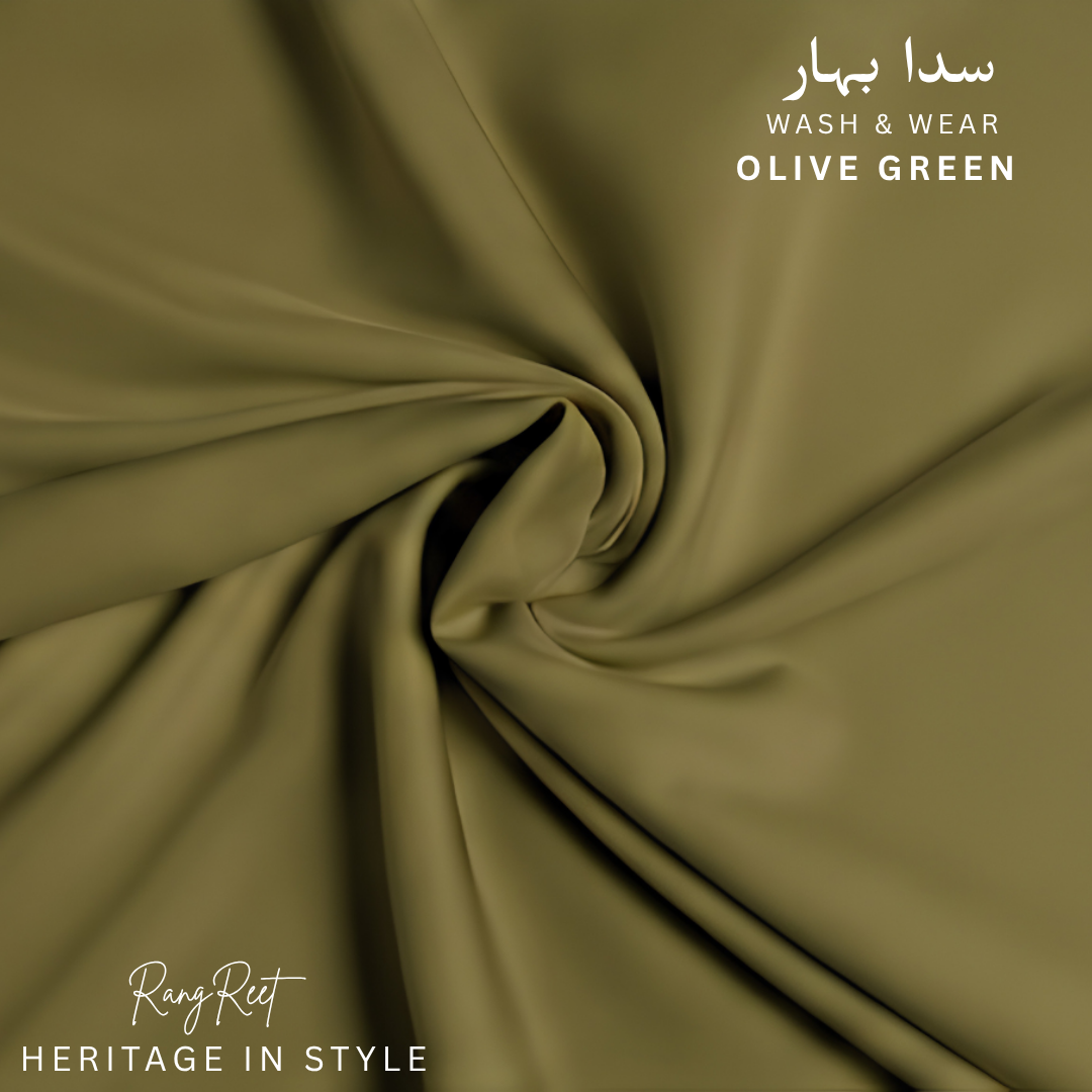 Olive Green - Sadabahaar Wash & Wear