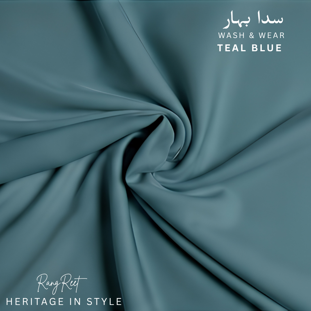 Teal Blue - Sadabahaar Wash & Wear