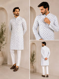 MW-15 Unstitched Cotton Printed Kurta Trouser