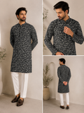 MW-6 Unstitched Cotton Printed Kurta Trouser