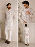 MW-21 Unstitched Cotton Printed Kurta Trouser