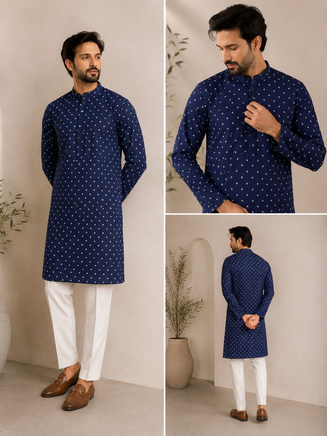 MW-19 Unstitched Cotton Printed Kurta Trouser