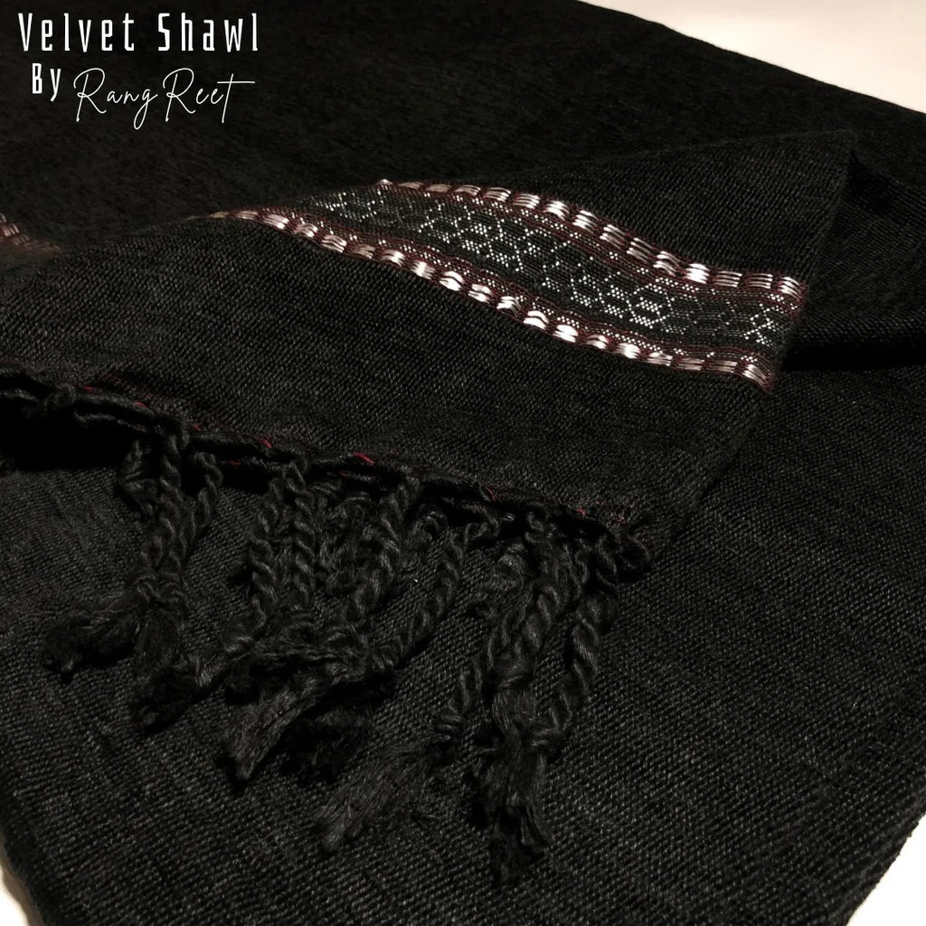 Black Velvet Shawl image 1