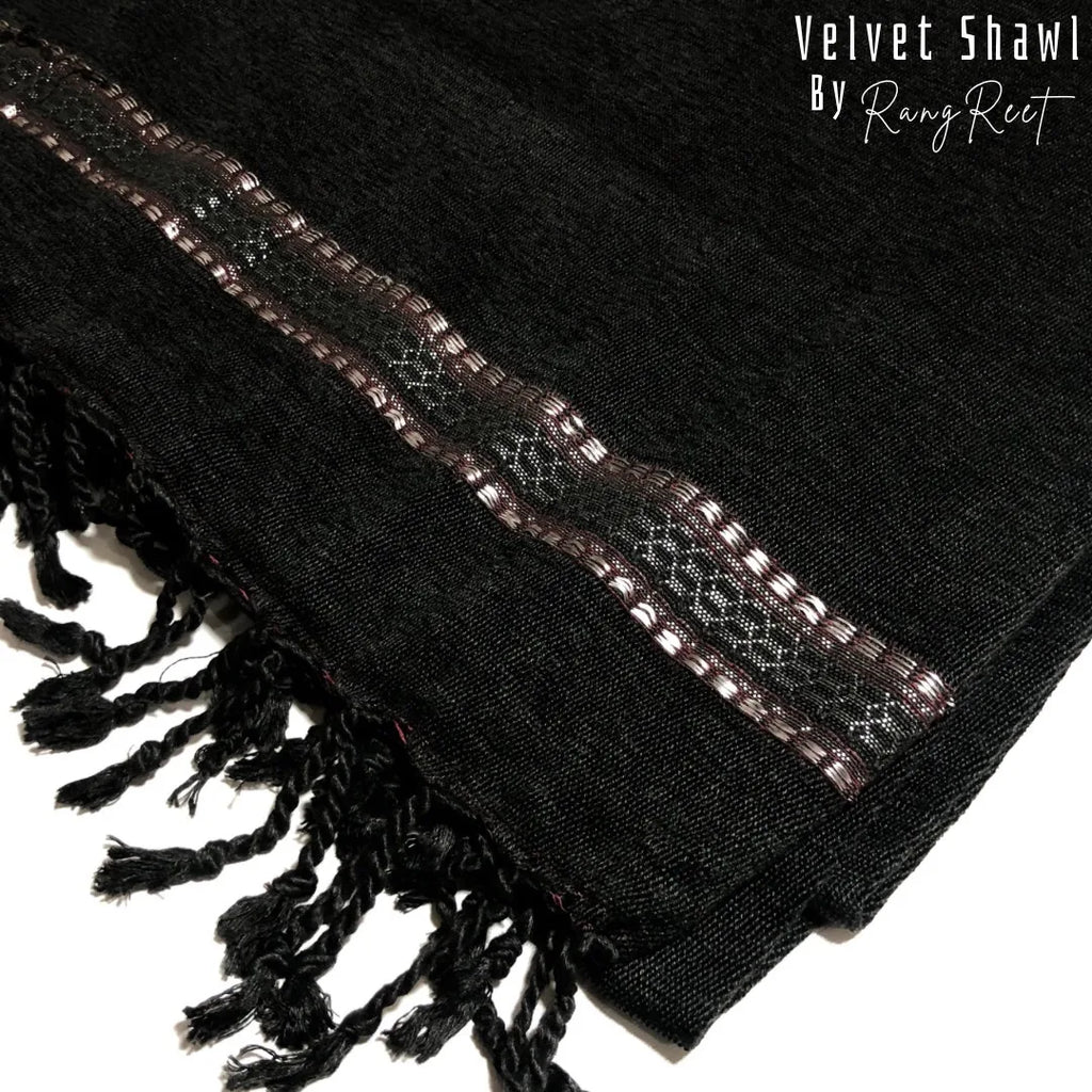 Black Velvet Shawl image 2