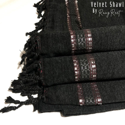 Black Velvet Shawl image 0