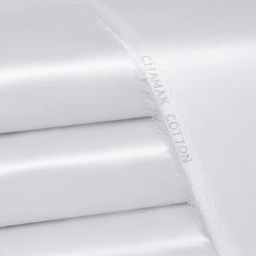 White - Chamak Cotton (Satin) image 0